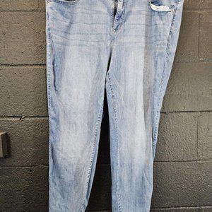 Torrid Premium Sky High Skinny Blue Denim Stretch High Rise Jeans Size 24R